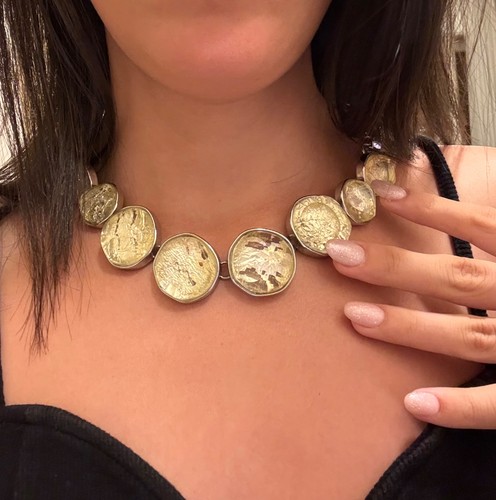 Zara yellow choker - zara, statement