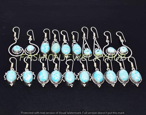 Orecchini larimar creati - orecchini,