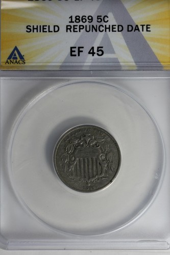 1869 anacs 45 scudo - 1869,