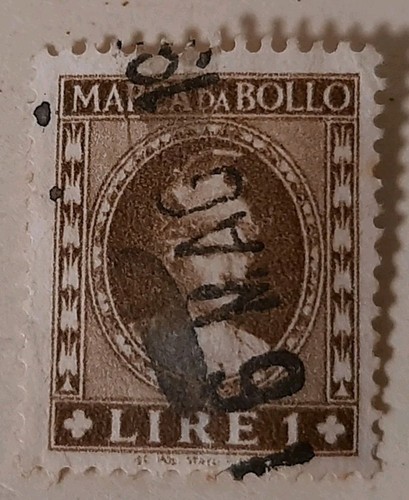 Marca bollo 1 lira - marca,