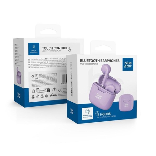 Blue star auricolare bluetooth - blue,