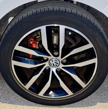 4x CERCHIO IN LEGA ORIGINALE Madrid VW Golf 5G0601025D  7Jx17 ET49