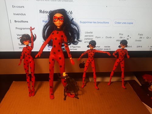 Lot miraculous lady bug - lady, and