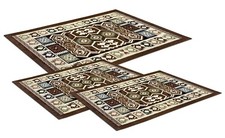 Tris tappeto geometrico etnico