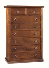 CASSETTIERA LEGNO 6 + 2 CASSETTI ARTE POVERA VENETA COL NOCE