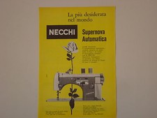 advertising Pubblicità 1959 MACCHINA PER CUCIRE NECCHI SUPERNOVA