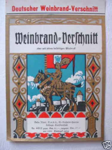 5496 etichetta brandy tedesco - brandy,