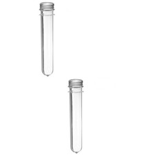  2 Pezzi Mini Provette con Coperchi Contenitori in Plastica Tappo a Vite Sale
