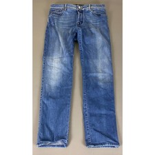 Jeans sartoriali Jacob Cohen uomo taglia 35x30 blu denim fatto a mano edizione premium