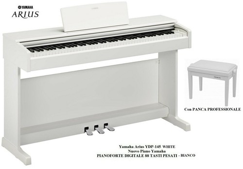 Yamaha ydp 145 white bianco - yamaha,