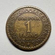 1922 Francia 1 Franco KM# 884