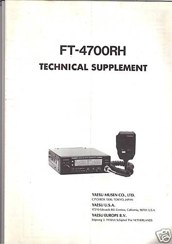 Nuovo yaesu 4700rh - nuovo,