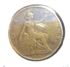 Regno unito 1902 penny - 1,