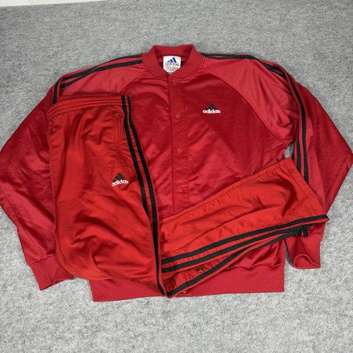 Set tuta adidas vintage - tuta, rosso