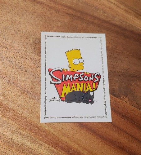 The simpsons mania cards - the,
