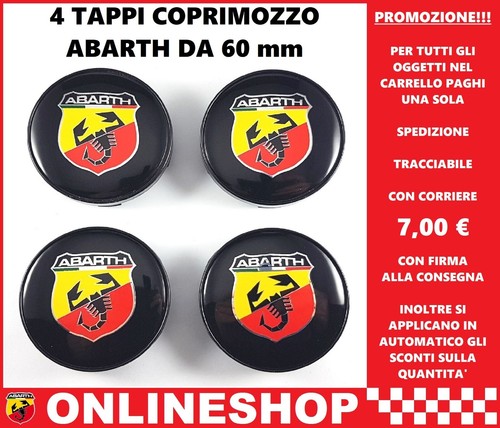 Tappi coprimozzo abarth - tappi,