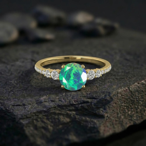 Anello fidanzamento opale - di,