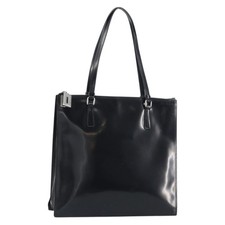 Borsa tote PRADA smaltata nero