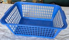 CESTINO CESTO CONTENITORE  MULTIUSO  PLASTICA VINTAGE!! 37x25,5x15 cm