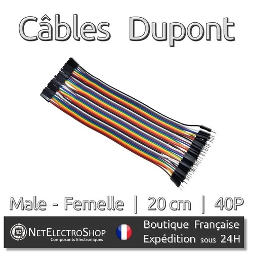 40x cables dupont - 40x, 20cm