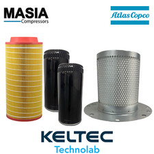 GA-75 Atlas Copco Kit filtro: 1613-9503-00, 1613-6105-00 (2), 2901-0566-22