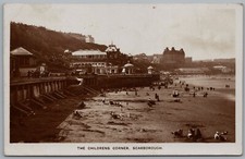SCARBOROUGH North Yorkshire Real Photo RPPC Postcard Postmark Posted c1925