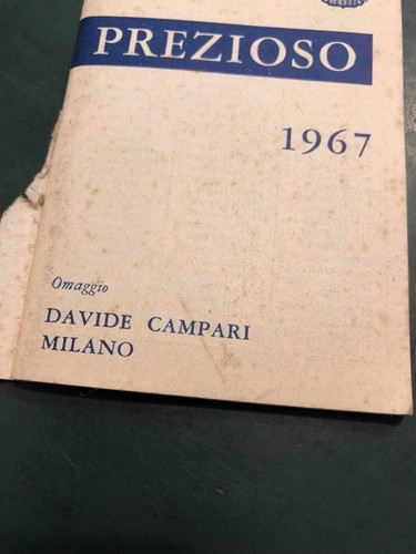 Libretto pubblicitario campari - libretto,