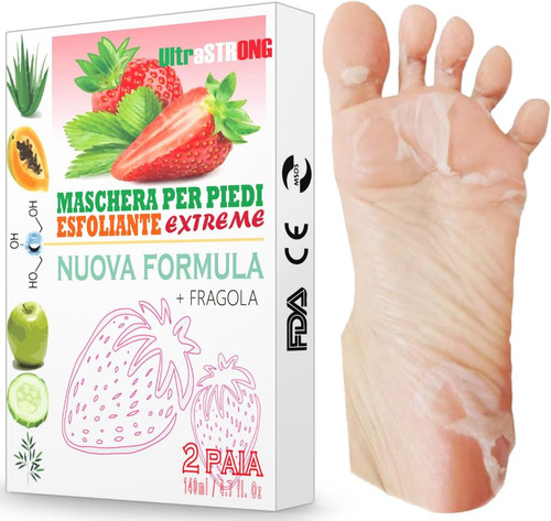 Maschera piedi esfoliante - esfoliante, e