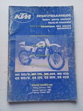 KTM MC-GS 125 II - 175 - 250 - 420 1980 catalogo ricambi TELAIO originale