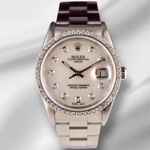 Rolex date 34mm donna 5ct - date,