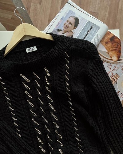 Maglione donna liu nero - maglione,