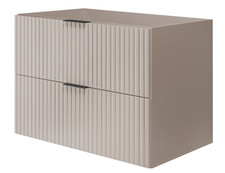 Armadio Armadietto Bagno Lavandino Lavabo Mobile Sottolavabo 80 cm FLOW Beige