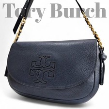 Borsa a tracolla Tory Burch marsupio in pelle nera con logo catena donna...