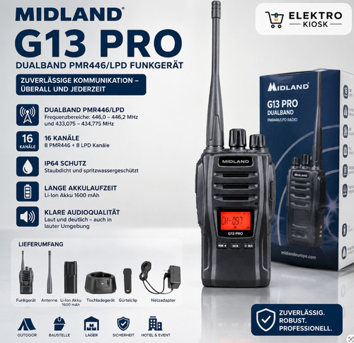 Midland g13 pro - midland, dual