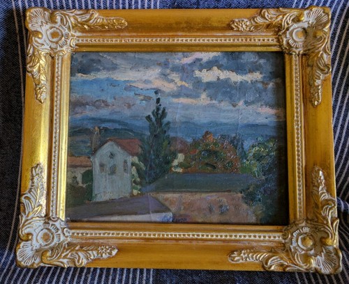 Quadro olio cartoncino dopo - cartoncino,