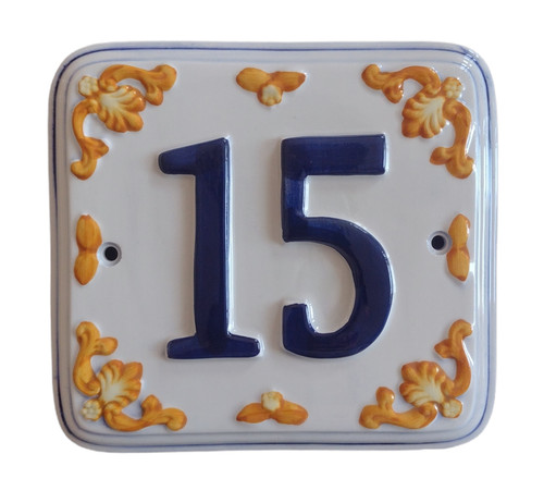 Numero civico ceramica - in,