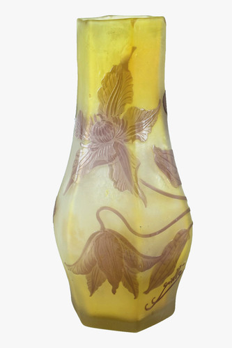 Vaso vetro emile gallé art - vetro,