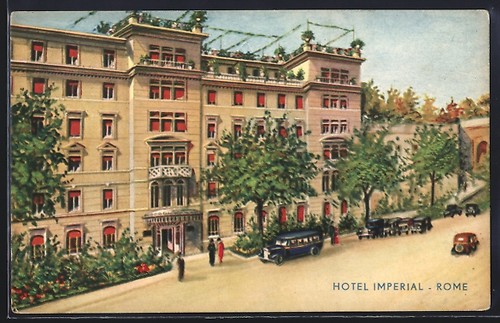 Cartolina roma hotel - cartolina,