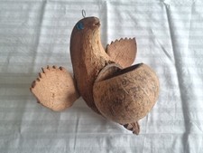 Mangiatoia per uccelli volatili in legno misura cm 20 altezza cm 14 larghezza