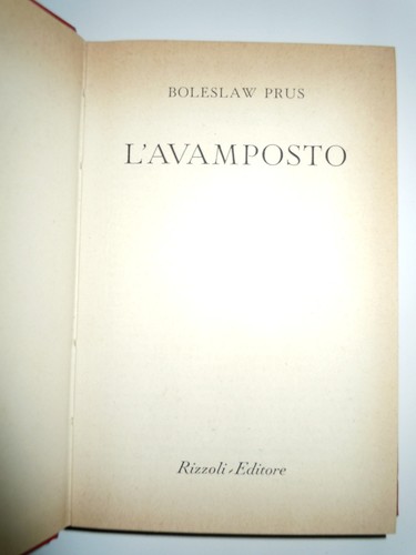 Boleslaw prus avamposto - -, l'avamposto