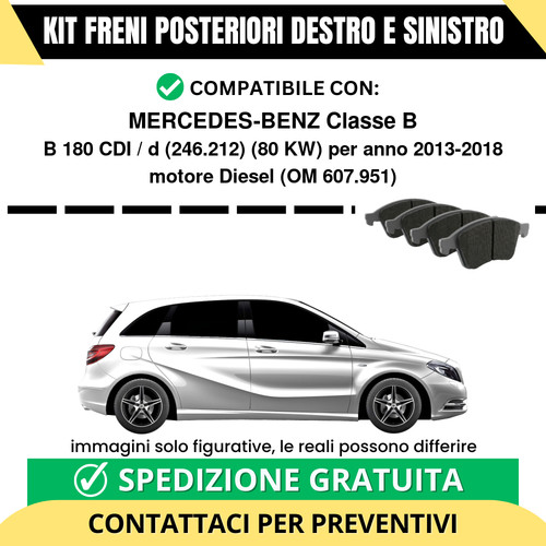 Pastiglie freno posteriori - freno,