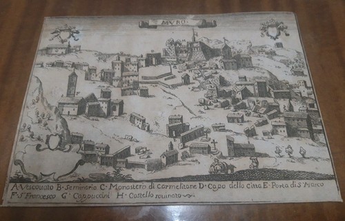 Antica mappa muro stampa - mappa,