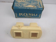 visore binoculare diapositive ROMO SOUVENIR DE LOURDES Stereoscope standard VICK