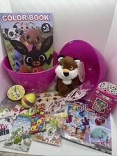 Uovo di pasqua pasqualone bambina rosa giochi attività regali 30x23