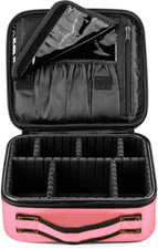 Beauty Case Da Viaggio Donna Borsa Cosmetica Professionale Portatile Trousse Mak