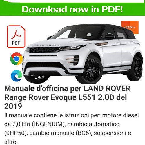 Manuale officina range rover - officina,