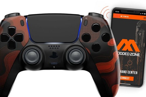 Controller modded red camo - controller,
