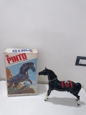 Raro Pinto Cavallo articolato Big Jim Mattel con sella e scatola anni 70