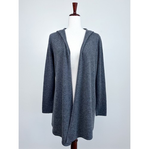 Cardigan lungo con cappuccio