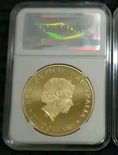 Lotto MONETA AUSTRALIA CANGURO 2015 PLACCATA ORO 100 DOLLARS DOLLARI